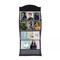 Freestanding Magazine Newspaper Book Rack Office Display Organizer Metal Stand
